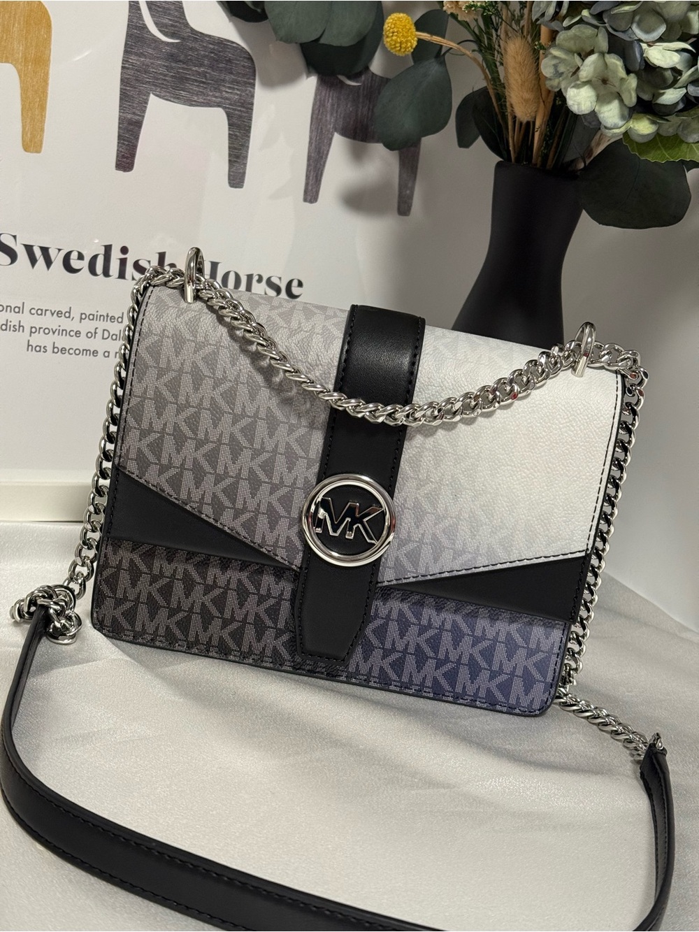 Michael Kors Greenwich Small Ombré Signature Logo Crossbody Bag